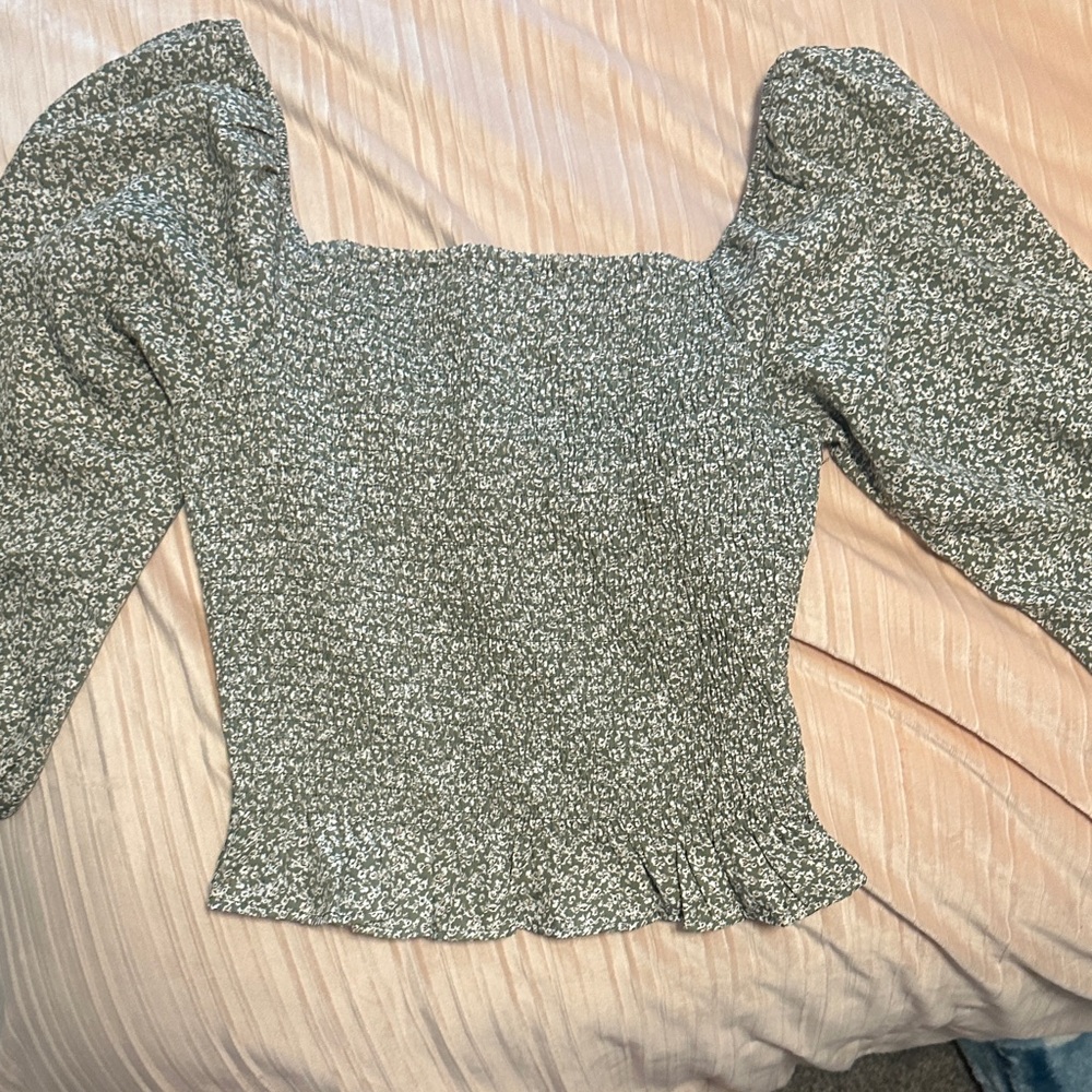 Paper Crane Black and White Floral Blouse
